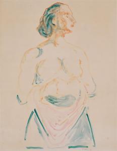 MUNCH Edvard 1863-1944,Stående kvinnelig halvakt,1942,Sotheby's GB 2024-03-07