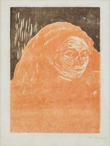 MUNCH Edvard 1863-1944,Woman's Head (Schiefler 130; Woll 153),1899,Sotheby's GB 2024-04-19