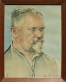 MUNCH K HE Willi 1885-1960,Männerkopf-Portrait,1936,Geble DE 2019-10-12