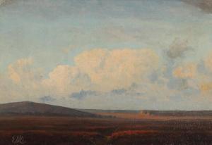 MUNDT Emilie 1849-1922,Clouds over a landscape,Bruun Rasmussen DK 2022-08-08