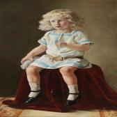 MUNDT Emilie 1849-1922,Portrait of Alf Henningsen three years old,1907,Bruun Rasmussen DK 2015-05-11