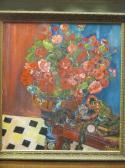 MUNDY Kenneth Roland James,A still life of flowers in a jardinière with two c,Cheffins 2021-03-11