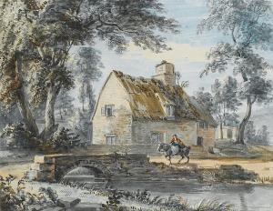 MUNN Paul Sandby 1773-1845,A traveller passing by a house,Bonhams GB 2008-03-11