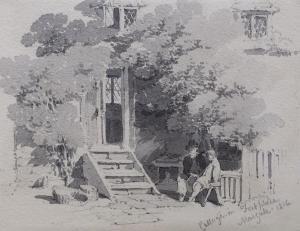 MUNN Paul Sandby 1773-1845,Cottage in Fort Place,1816,Gorringes GB 2023-09-11