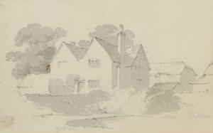 MUNN Paul Sandby 1773-1845,FARM HOUSE & BUILDINGS,1810,Ross's Auctioneers and values IE 2023-12-06
