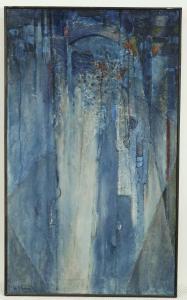 MUNNIK Henk 1912-1997,Blauw abstract,Venduehuis NL 2017-10-18