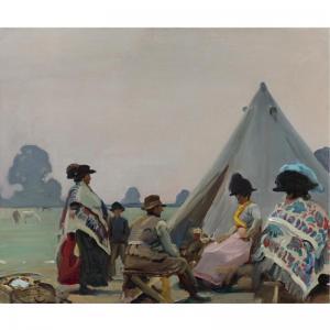 MUNNINGS Alfred James 1878-1959,HOP PICKERS (THE COSTUME PICTURE),Sotheby's GB 2007-11-29