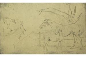 MUNNINGS Alfred James 1878-1959,Horse Studies,Keys GB 2015-10-02