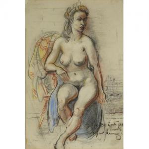 MUNNINGS Alfred James 1878-1959,Seated nude female,Eastbourne GB 2017-03-11