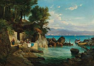 MUNSCH Leopold 1826-1888,\“Bucht in Abbazia\”,Palais Dorotheum AT 2023-10-24