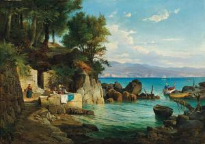 MUNSCH Leopold 1826-1888,Bucht in Abbazia,Palais Dorotheum AT 2024-02-21