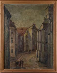 MUNSTER Mia 1894-1970,Blick in die St. Wendeler Altstadt,DAWO Auktionen DE 2022-12-10