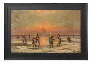 MUNSTERFELD F 1870-1890,Low Tide,New Orleans Auction US 2019-08-24