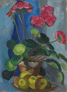 MUNTER Gabriele 1877-1962,STILLLEBEN MIT ROTEN PRIMELN (STILL LIFE WITH RED ,Sotheby's GB 2013-06-20