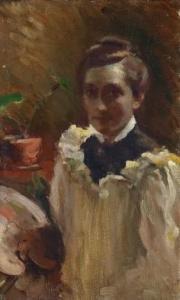 MUNTZ ADAMS Josephine 1862-1952,SELF PORTRAIT,1896,Deutscher and Hackett AU 2021-11-10