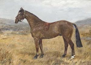 MUNTZ Imogen 1900-1900,A chestnut hunter in a landscape,Christie's GB 2004-06-10