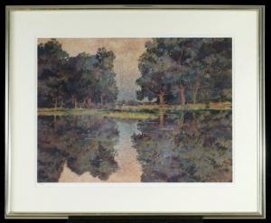 MUNZ DON 1931,Trees by the Lake,Gray's Auctioneers US 2013-07-31