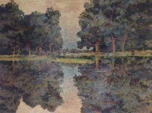 MUNZ DON 1931,Trees by the Lake,Gray's Auctioneers US 2013-06-26