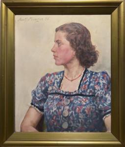 MUNZER Adolf 1870-1952,Damenporträt,1951,Scheublein Art & Auktionen DE 2021-05-14