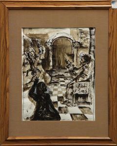MURAD Kevork 1970,King Soloman Court Scene,1998,Clars Auction Gallery US 2014-03-15