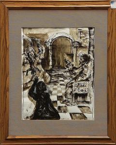 MURAD Kevork 1970,King Soloman Court Scene,1998,Clars Auction Gallery US 2014-05-17