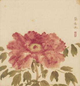 MURAKAMI Kagaku 1888-1939,Peony,1921,Mainichi Auction JP 2023-04-29