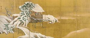 MURAKAMI Shigeatsu 1776-1841,Chinese scholar in a pavillion in winter,Christie's GB 2007-09-18
