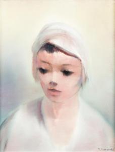 MURASKIN Joseph 1926,Girl in a White Dress,1982,Hindman US 2015-11-20