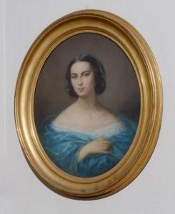 MURATON Alphonse Frédéric 1824-1911,Portrait de femme,Binoche et Giquello FR 2021-02-09