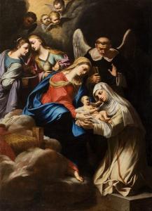 MURATORI Domenico Maria 1661-1742,Visione di Santa Caterina da Siena con san Vince,Minerva Auctions 2018-11-27
