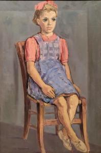 MURGINSKI david 1905-1975,Seated Girl,Matsa IL 2022-06-28