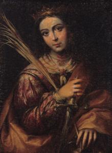 MURILLO Bartolome Esteban 1617-1682,Saint Catherine; and A female Saint,Christie's GB 2000-05-09