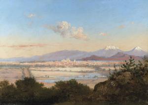 MURILLO Salvador 1841,The Valley of Mexico with Mexico City and the two ,Christie's GB 2019-10-29