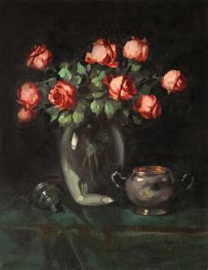 MURIN Vilmos 1891-1952,Still Life with Roses,Artmark RO 2023-01-18