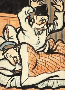 Murnu Ary 1881-1971,Together in the Same Bed,1910,Artmark RO 2018-06-19