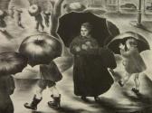 MURPHY Alice Harold 1896-1966,Umbrellas,1936,Rachel Davis US 2020-06-27