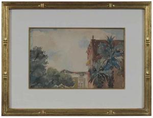 Murphy Christopher 1869-1939,Theater from My Place,Brunk Auctions US 2018-01-26