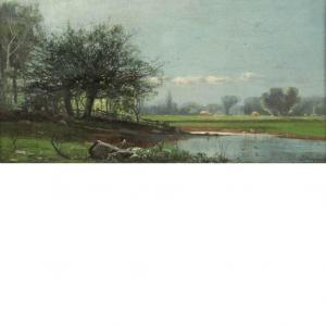 Murphy John Francis 1853-1921,River Landscape,1874,William Doyle US 2011-04-05