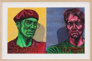 MURPHY Kevin Samuel 1969,Red Hat Hatred,1992,Clars Auction Gallery US 2022-03-26