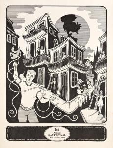 MURPHY Michael 1941-1986,1st Annual Gay Festival, New Orleans,Swann Galleries US 2022-08-18