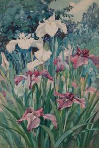 MURPHY Nellie Littlehale 1867-1941,Garden Iris,William Doyle US 2019-01-16