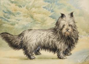 MURRAY A,A portrait of Moses, a Skye Terrier,1898,Bonhams GB 2014-02-12