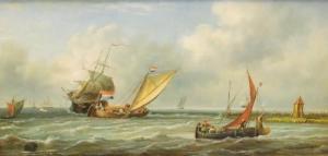 MURRAY B,Fishing boats in an estuary,Fieldings Auctioneers Limited GB 2013-10-05