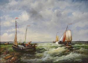 MURRAY Bob 1900-1900,Fishing Boats Coming Ashore,20th century,David Duggleby Limited GB 2017-12-02