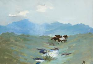 MURRAY Eileen 1885-1962,LANDSCAPE WITH COWS,Whyte's IE 2023-07-10
