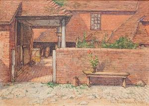 MURRAY FRANK STUART 1849-1915,Courtyard Interior,1899,Rachel Davis US 2014-09-20