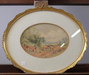 Murray Henry 1850-1860,Haymaking; Cattle Driver,Bellmans Fine Art Auctioneers GB 2021-03-08