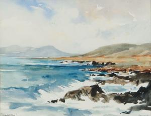 MURRAY Joan 1927-1900,COASTAL SCENE, ISLE OF HARRIS,Ross's Auctioneers and values IE 2024-04-17