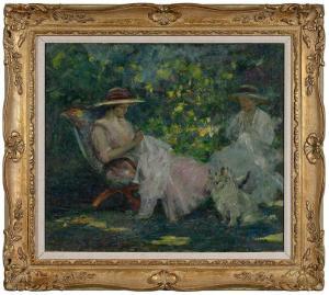 MURRAY MACKAY Edwin 1869-1926,Afternoon Needlework,Brunk Auctions US 2018-11-17