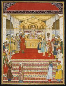 MUSAVVIR Ghulam Murtaza Khan,The emperor Akbar Shah II,c.1810,Sotheby's GB 2015-10-06